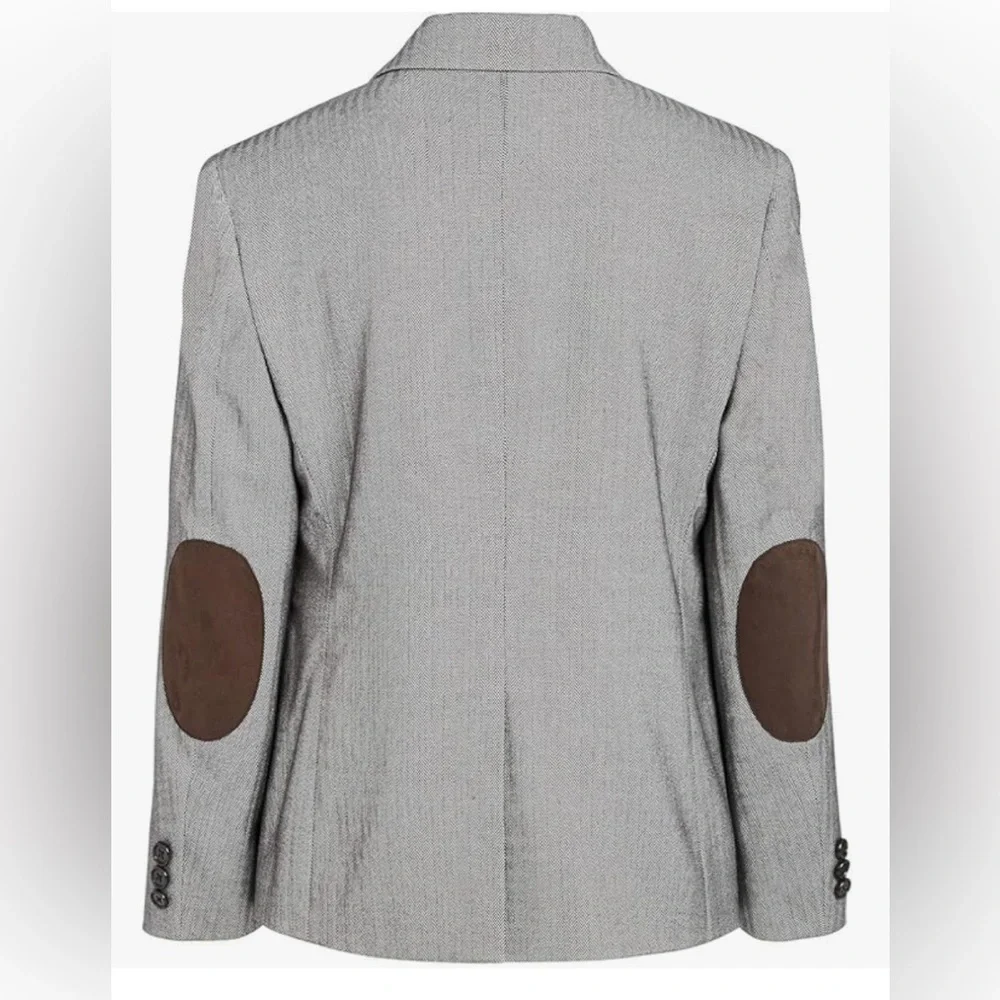 Ralph Lauren Boys Houndstooth Suit Jacket Blazer Jacket 18 Gray